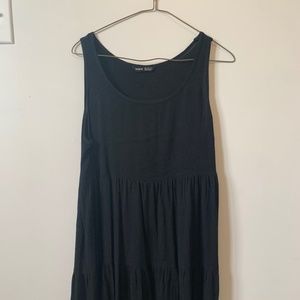 Ruffle Hem Smock Dress